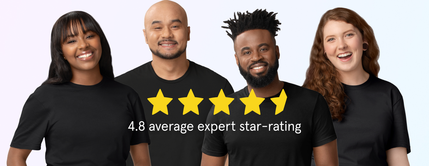 4.8 average expert star-rating