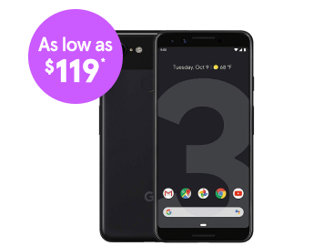 Google Pixel 3 screen repair as low as $119.