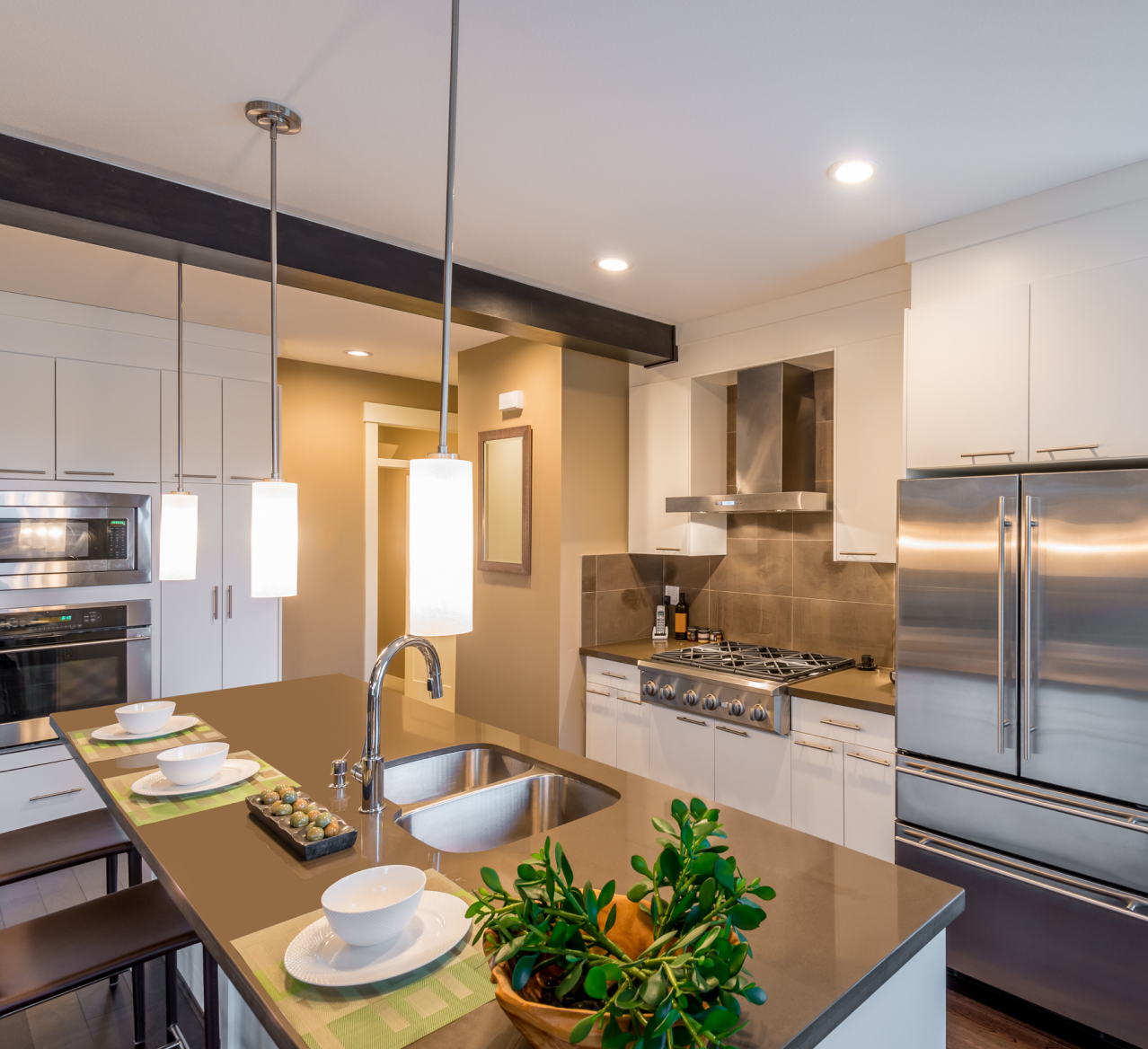 kitchen scene with appliances